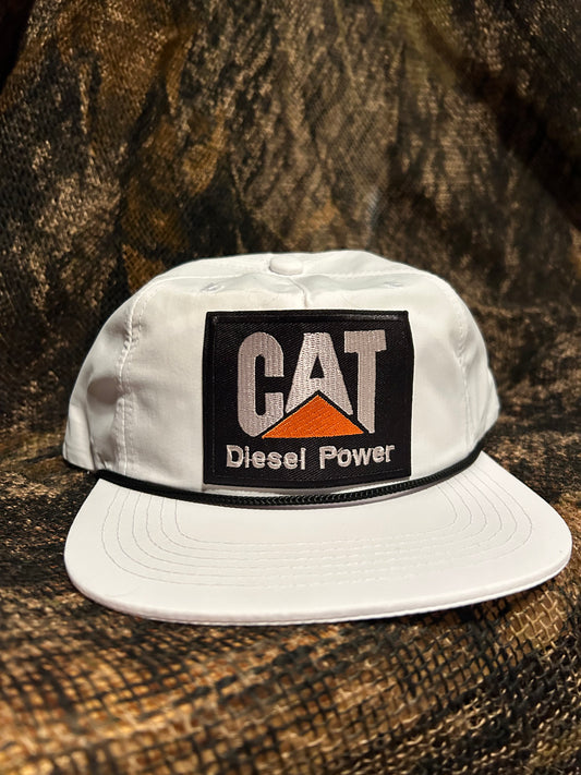 Cat Diesel Power white SnapBack hat