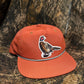 Pheasant hunting rust orange rope brim SnapBack hat
