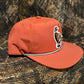 Pheasant hunting rust orange rope brim SnapBack hat