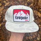 Cowpoke white camo SnapBack hat
