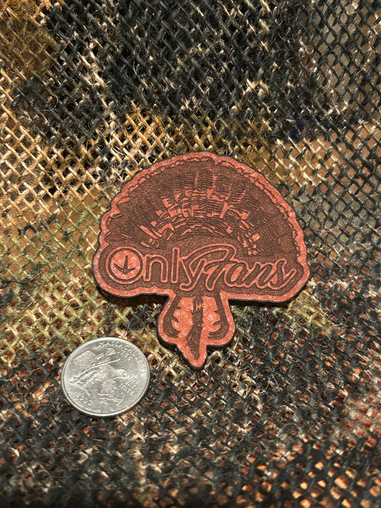 Onlyfans leather turkey hunting patch iron on