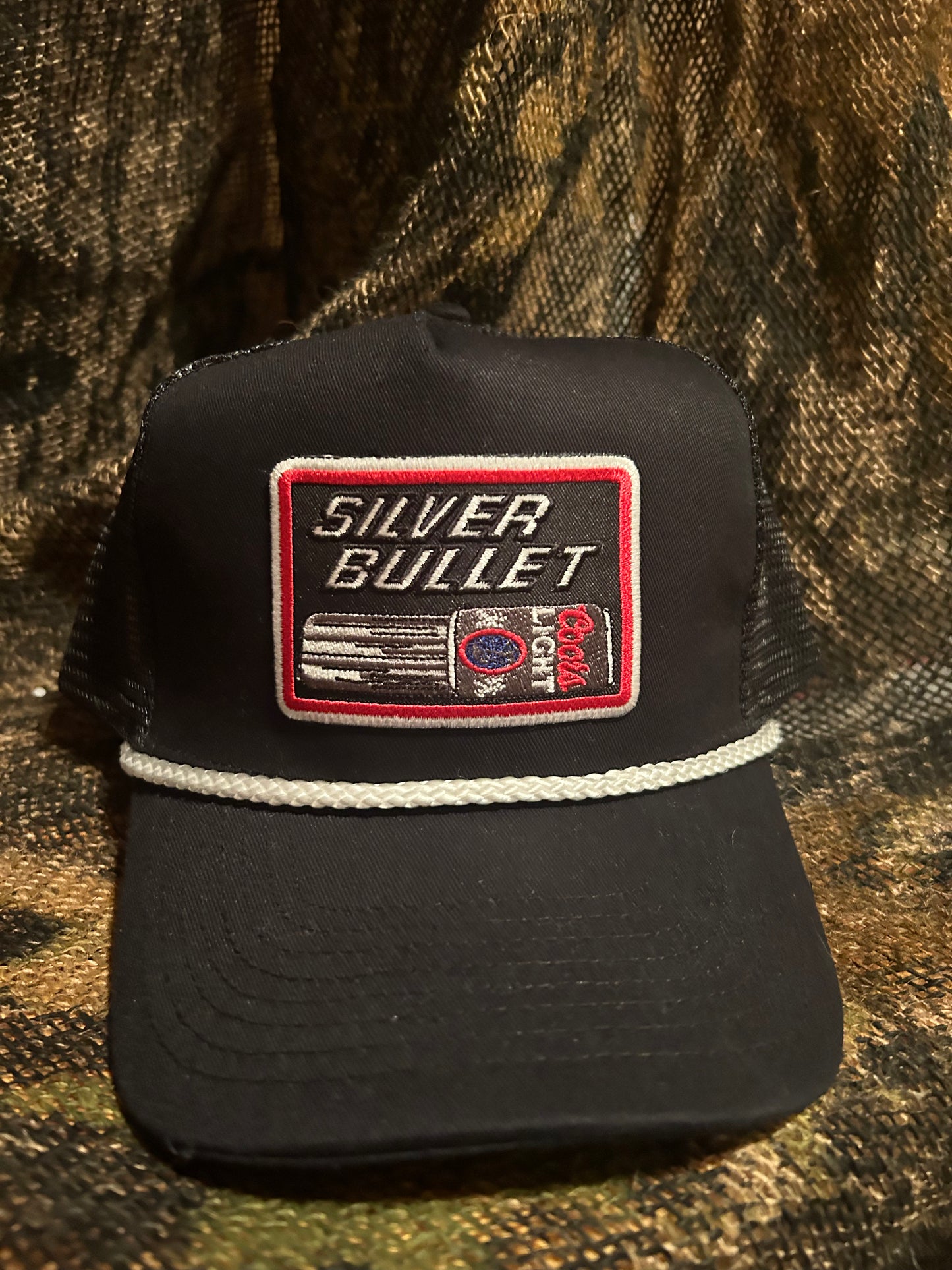 Coors Light Silver Bullet retro black SnapBack hat