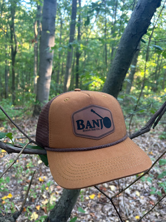 Banjo Brand Brown foam ropebrim SnapBack