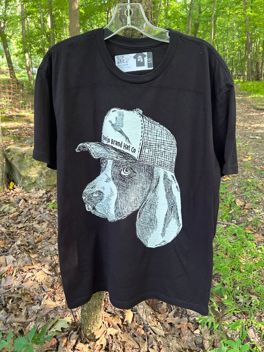 Banjo Brand black hound dog T-Shirt