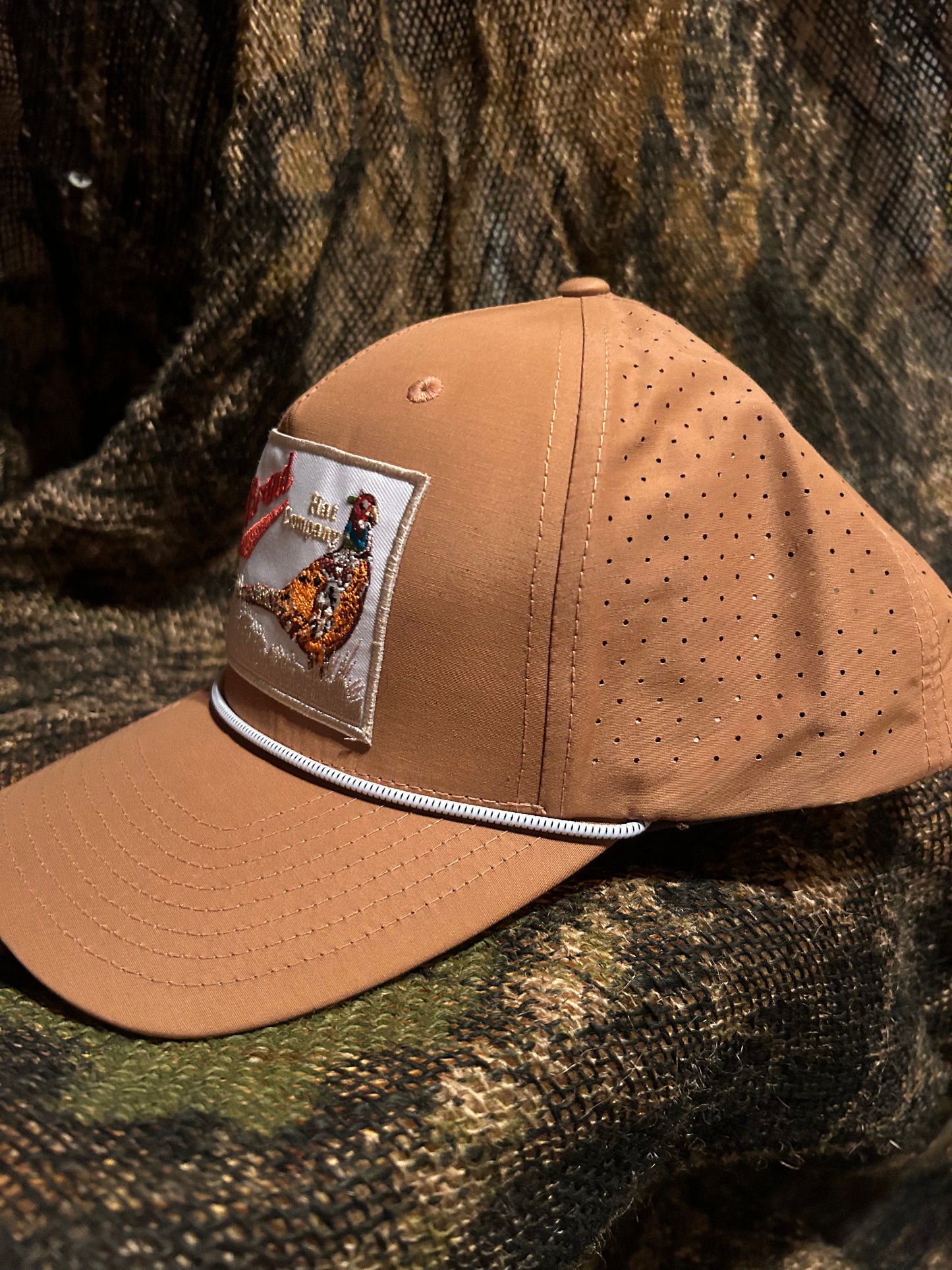 Banjo Brand Pheasant performance orange SnapBack hat