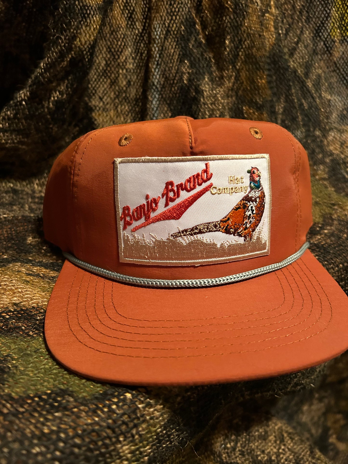 Banjo Brand Pheasant rust orange SnapBack hat