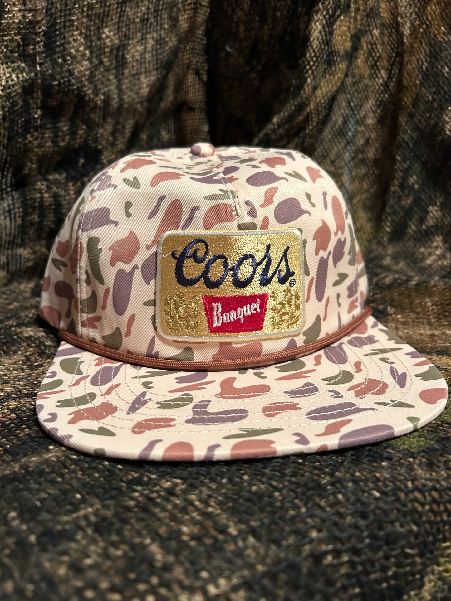 Coors wheat Camo SnapBack hat