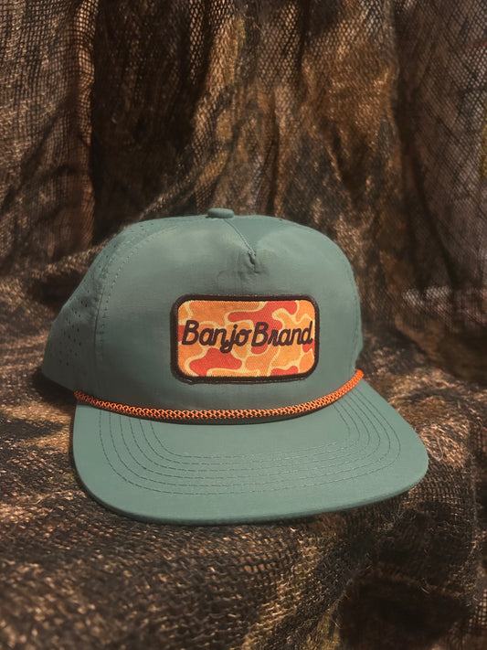 Banjo Brand Pine green ropebrim SnapBack