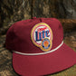 Miller lite Maroon SnapBack hat