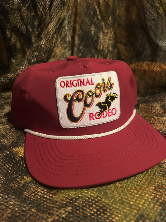 Coors Rodeo Maroon SnapBack hat