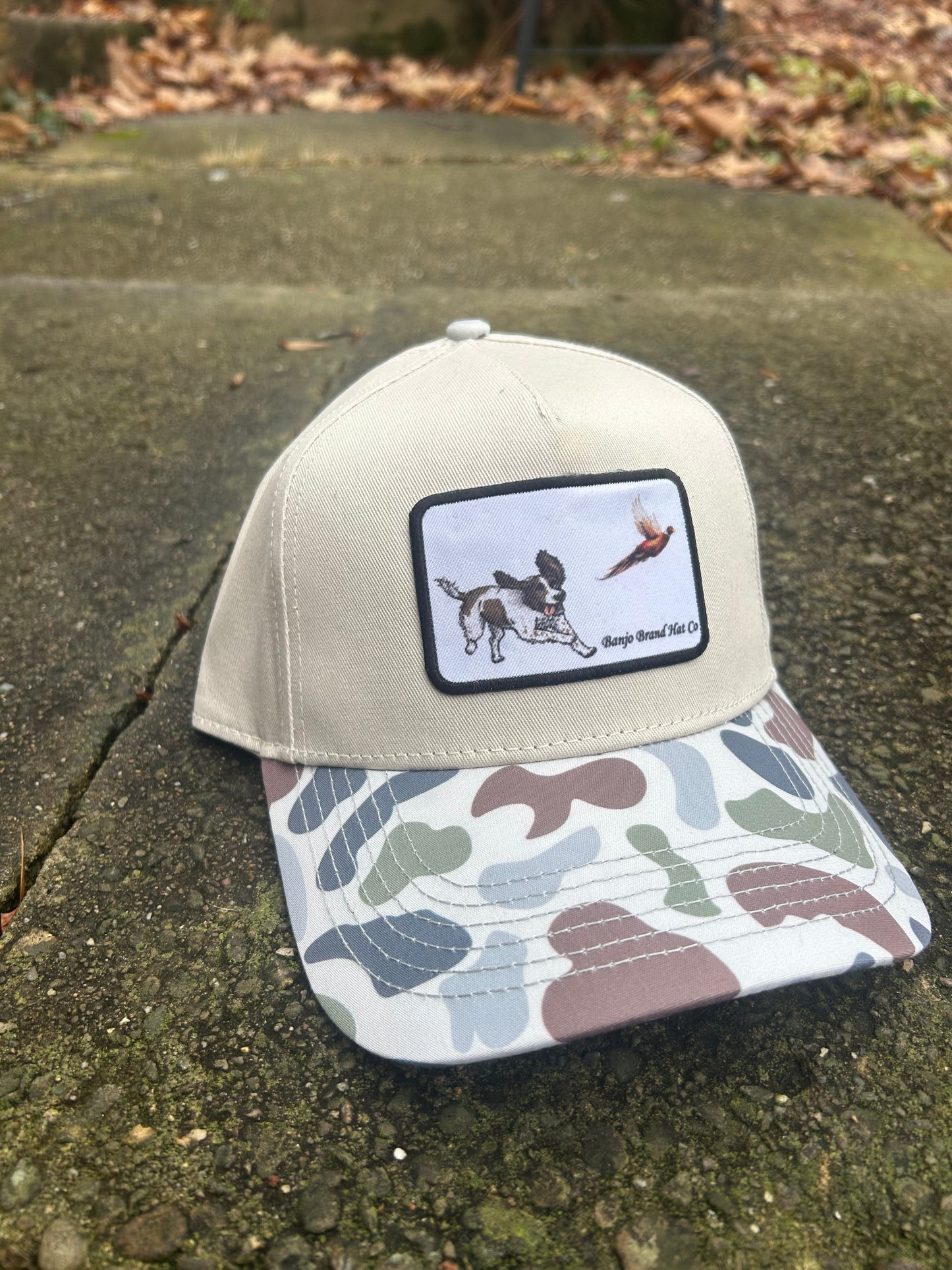 Banjo brand Springer Camo/Tan SnapBack hat