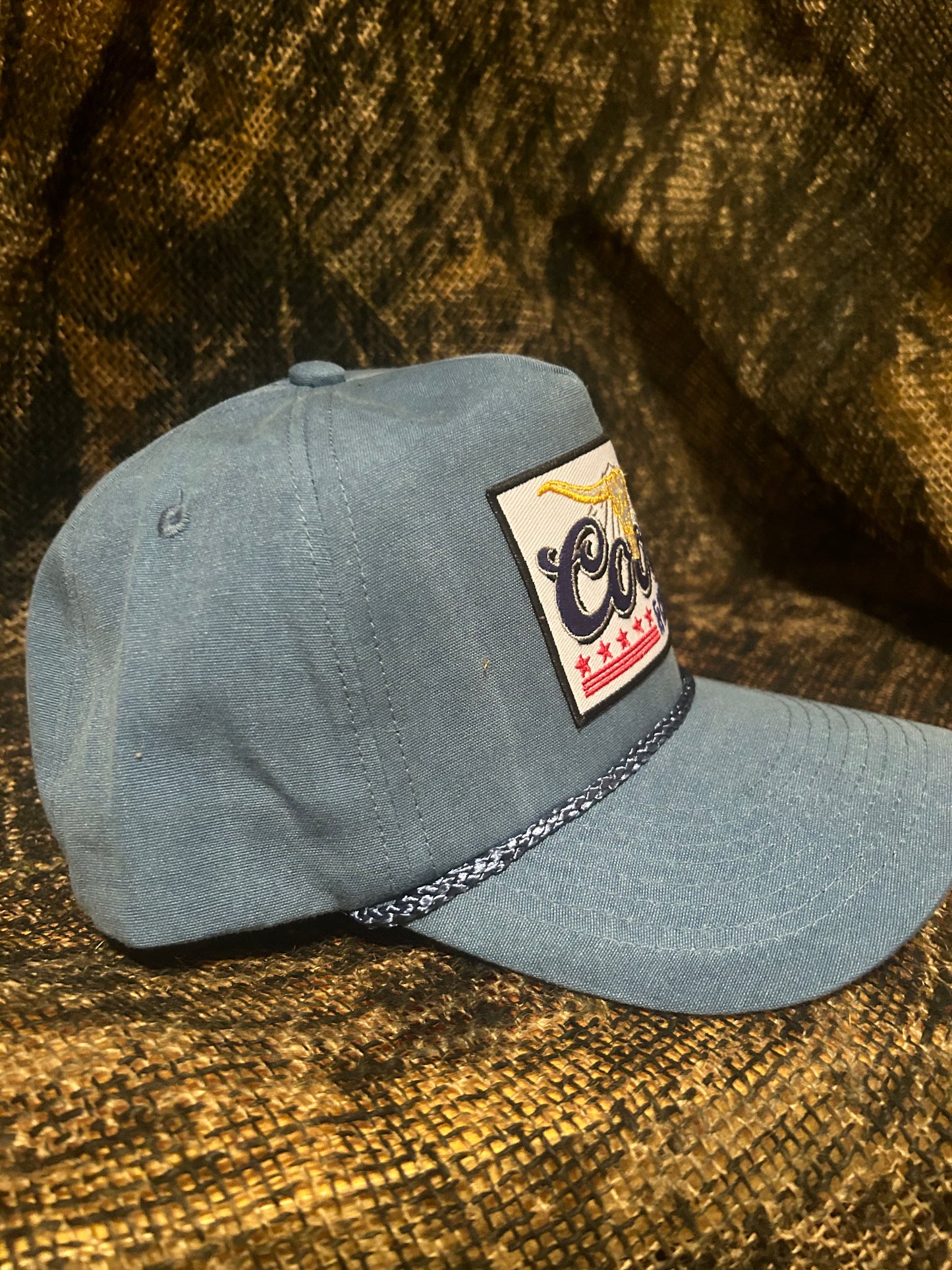 Coors & Cattle baby blue SnapBack hat