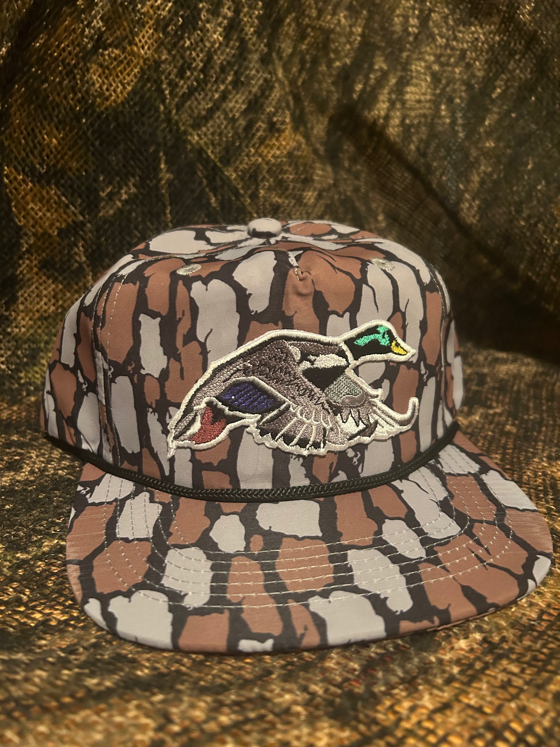 Vintage Duck Hunting Camo Hat Mallard Duck Vintage Oak Camo