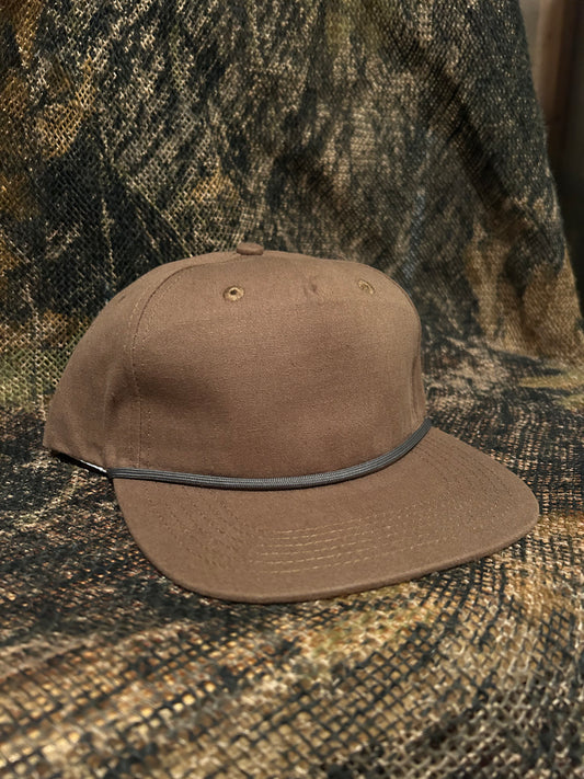 Tobacco brown ropebrim SnapBack hat
