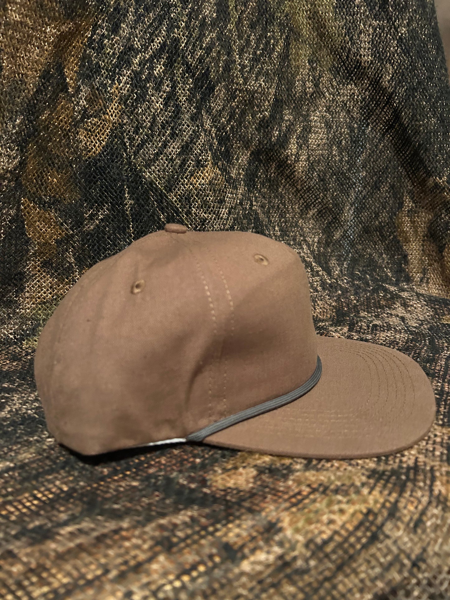 Tobacco brown ropebrim SnapBack hat