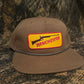 Winchester retro tobacco brown ropebrim SnapBack hat