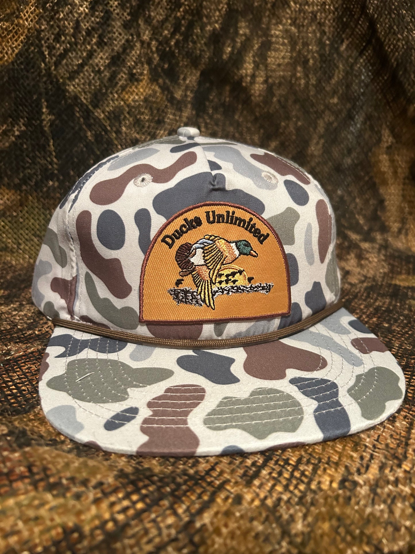 Ducks Unlimited retro Camo ropebrim SnapBack hat – BANJO BRAND HAT