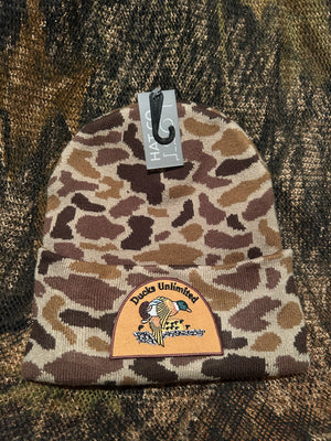 Winchester duck hunting retro camo beanie
