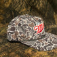 Its Miller Time retro vintage patch on a smokeshow Camo ropebrim SnapBack