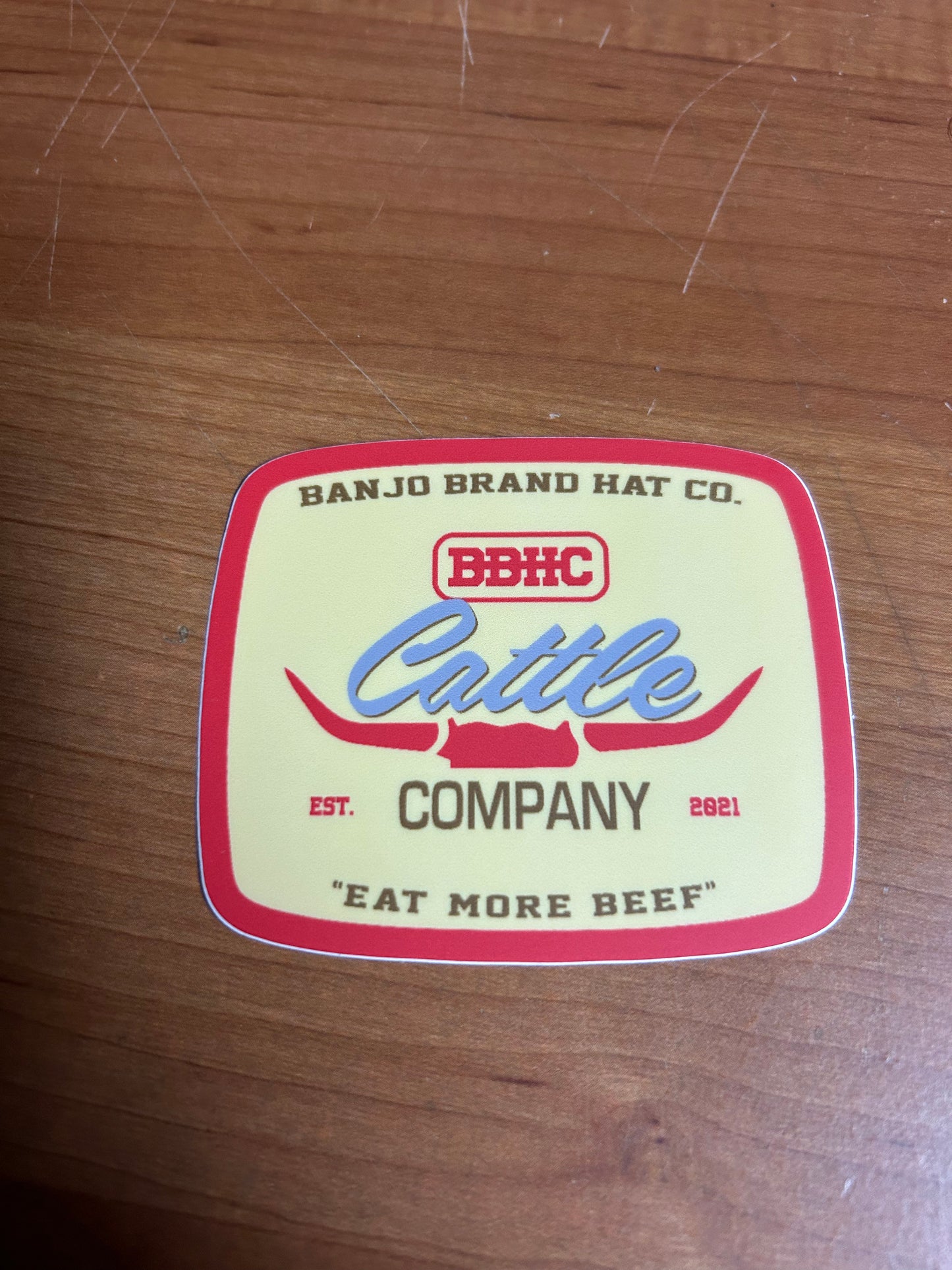 Banjo Brand Cattle Co sticker