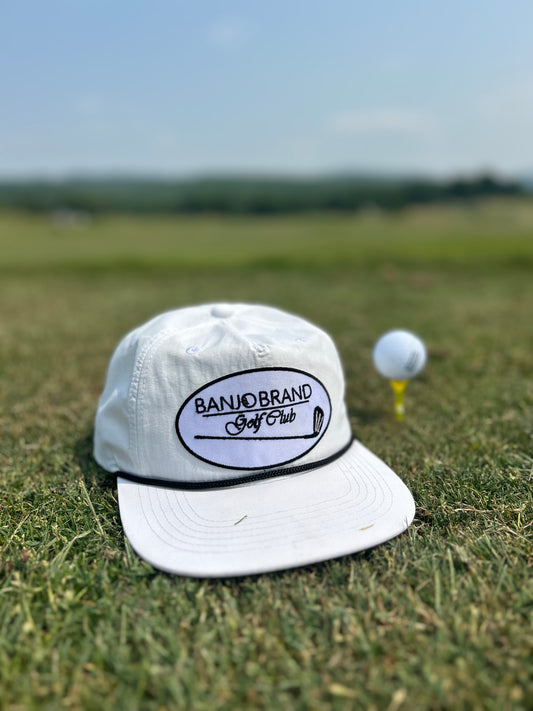 Banjo Brand Golf Club white ropebrim snapback hat