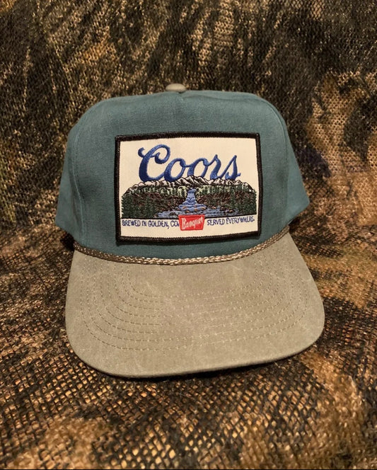 Coors Banquet patch on Vintage rope brim snapback