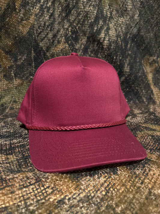 Maroon Rope brim