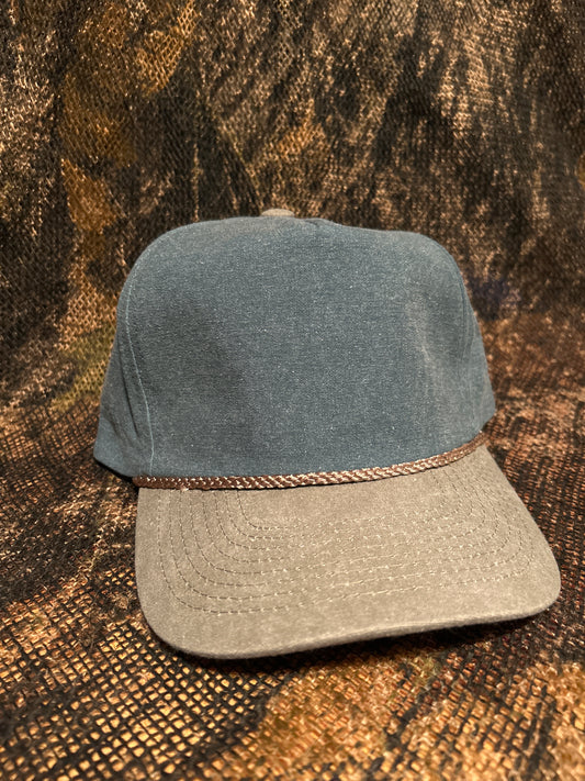 Moss Green ropebrim SnapBack hat