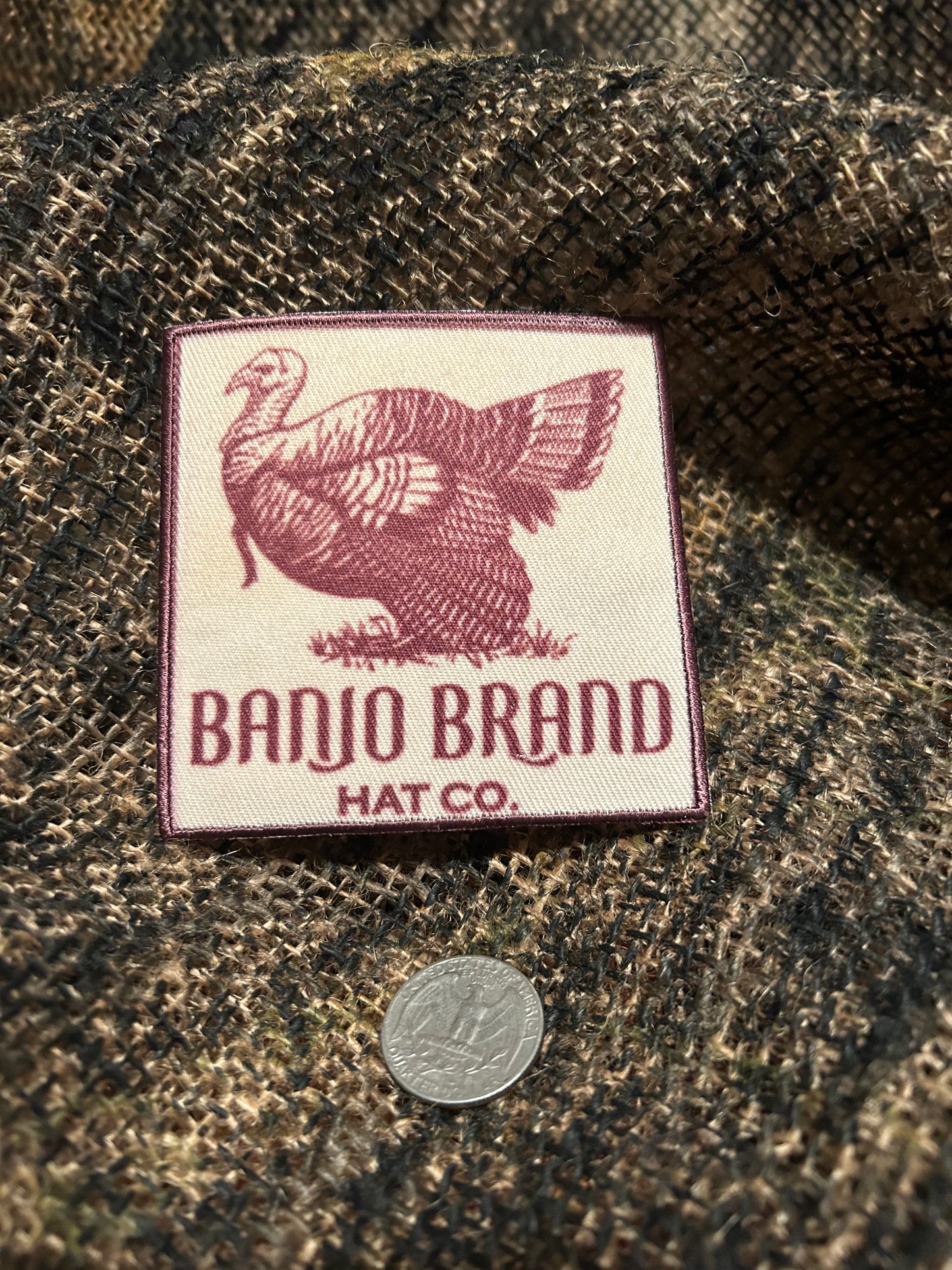 Banjo Brand Hat Co Turkey Patch