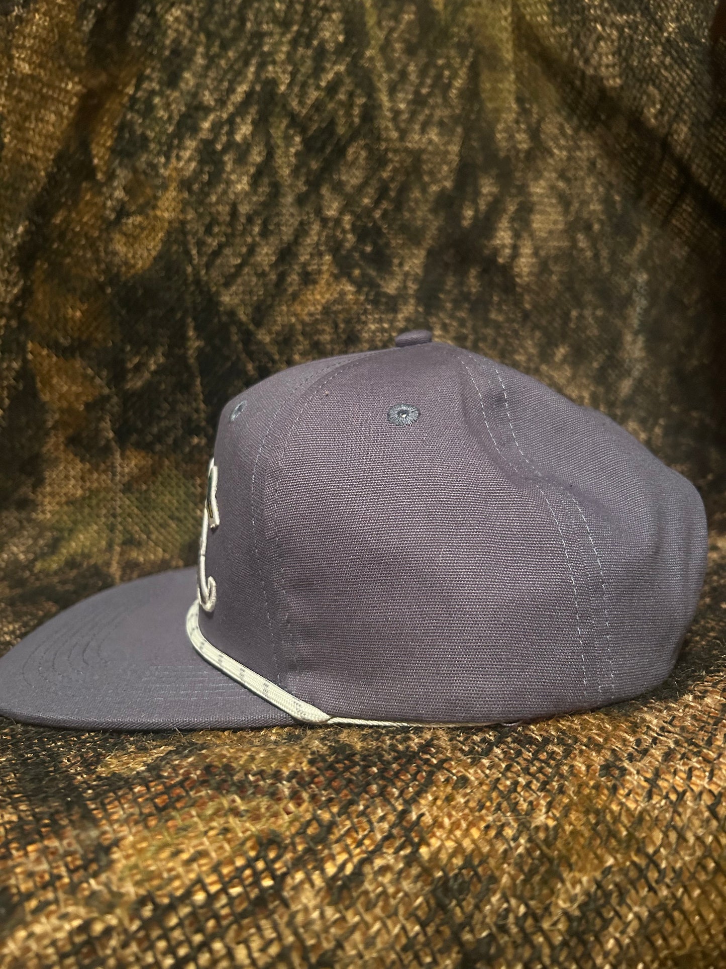 Mallard Duck patch navy ropebrim SnapBack hat