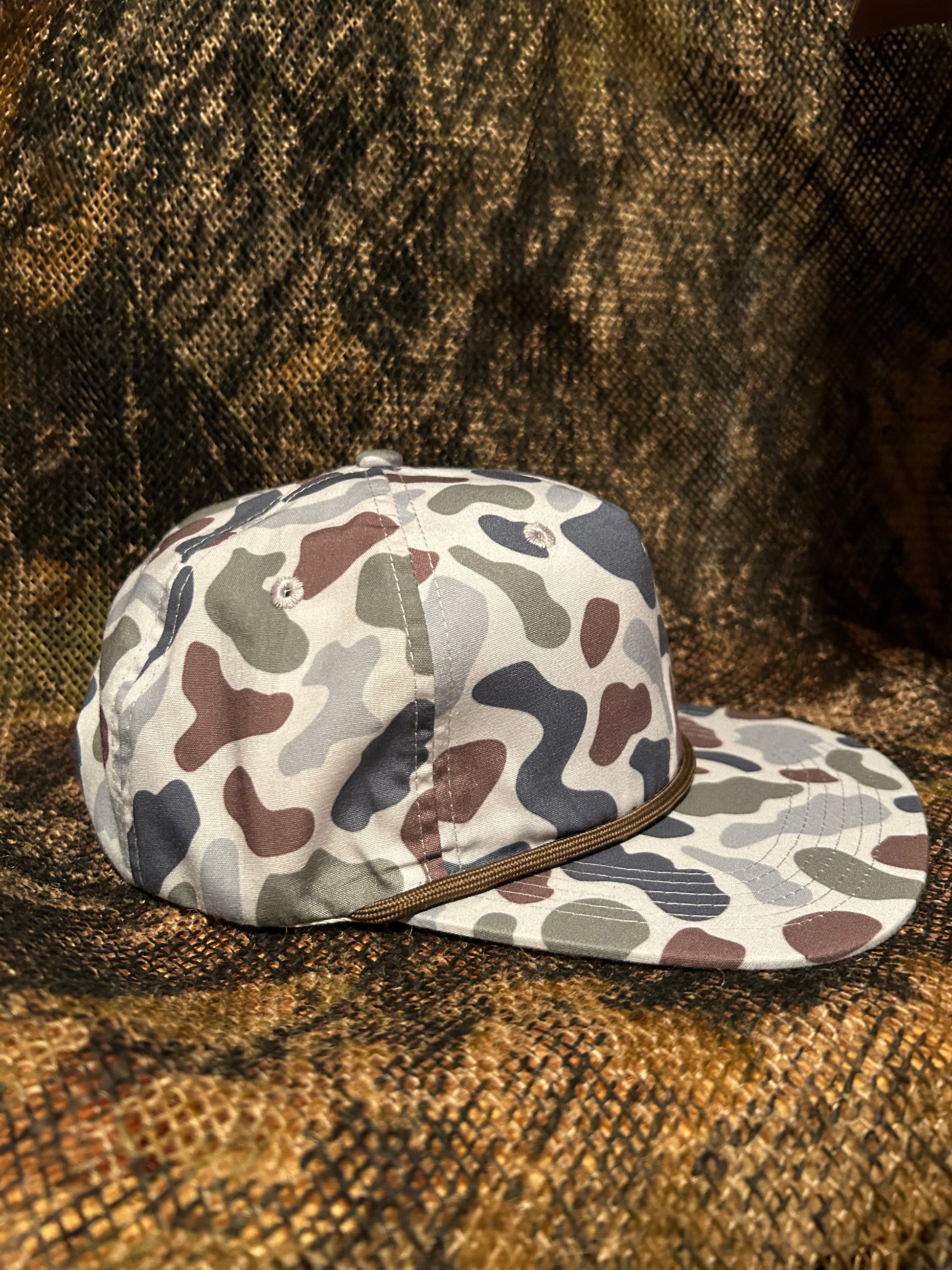 Brackish Camo rope brim SnapBack hat BANJO BRAND HAT CO