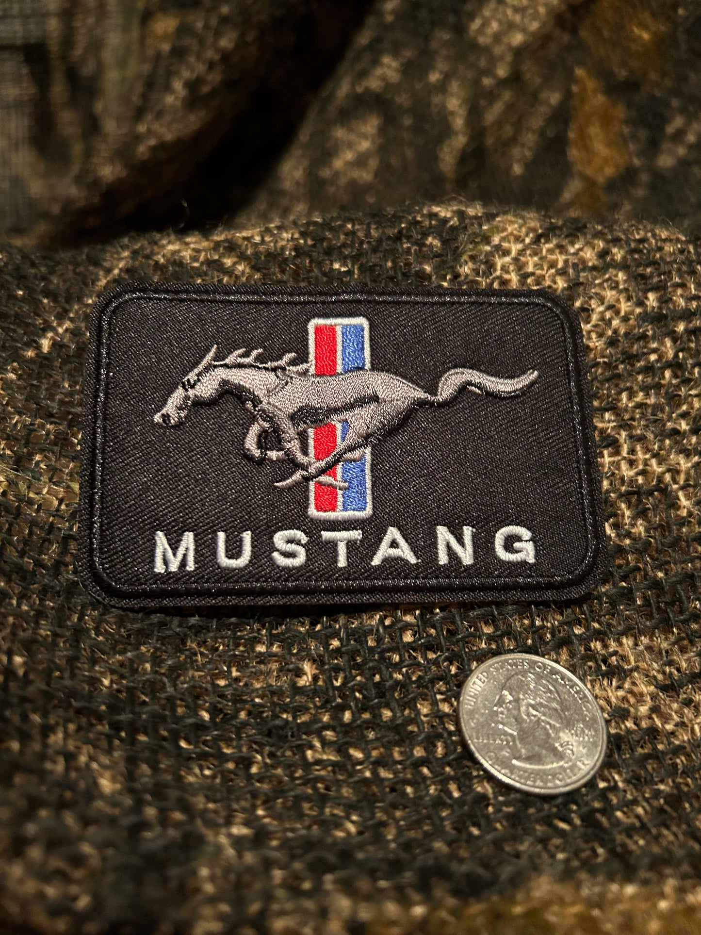 Ford Mustang Patch black