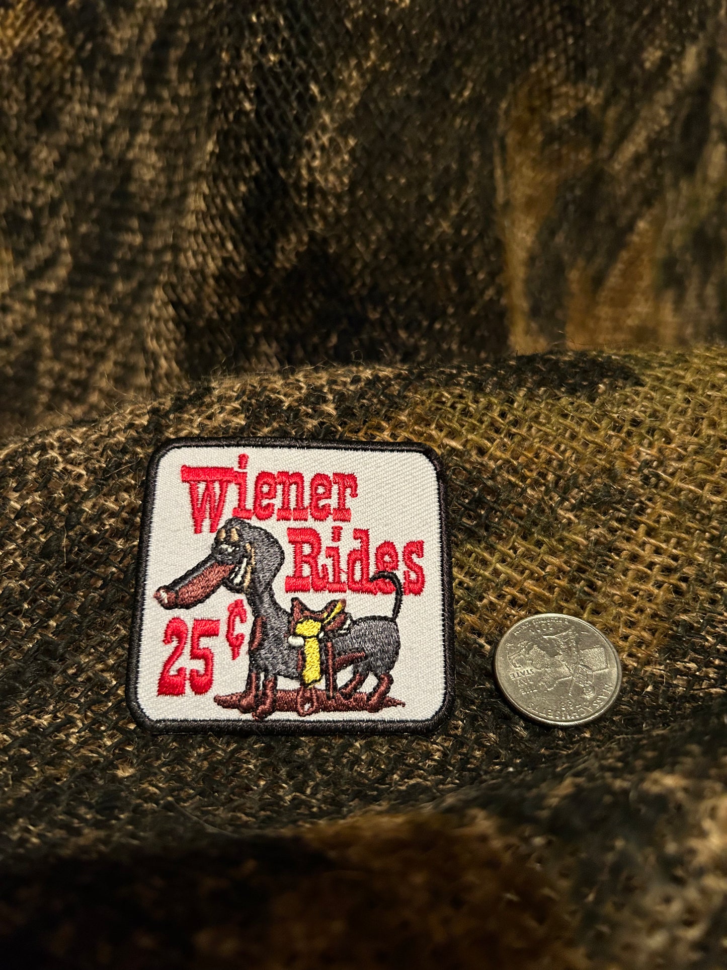 Weiner Rides 25 cent patch