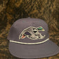 Mallard Duck patch navy ropebrim SnapBack hat