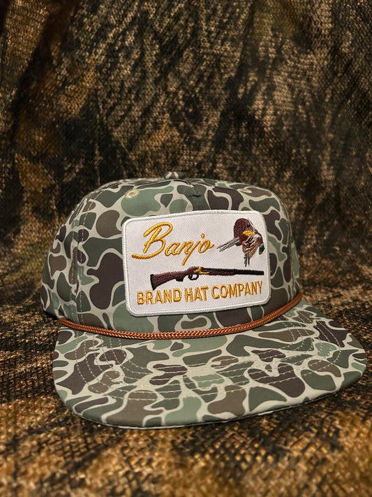 Banjo Brand jungle Camo ropebrim SnapBack