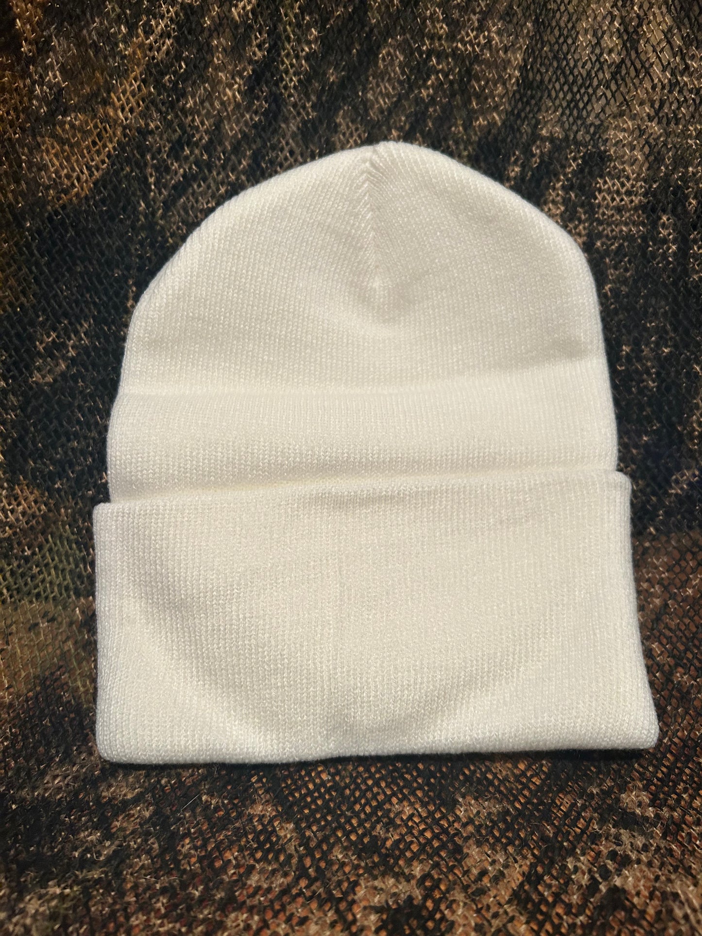 White Beanie fits all sizes